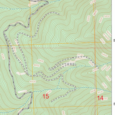 US Forest Service - Topo Cilly Creek, MT FSTopo Legacy digital map