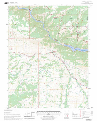 US Forest Service - Topo Cimarron, CO FSTopo Legacy digital map