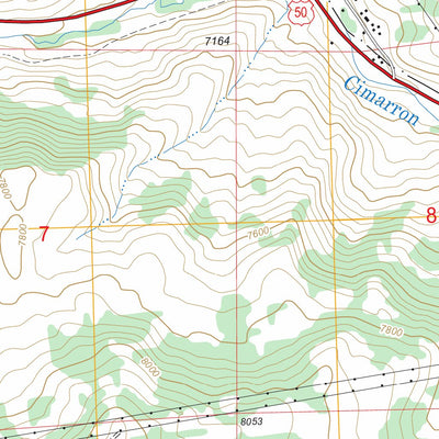 US Forest Service - Topo Cimarron, CO FSTopo Legacy digital map