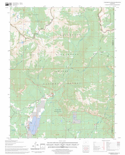 US Forest Service - Topo Cimarrona Peak, CO FSTopo Legacy digital map