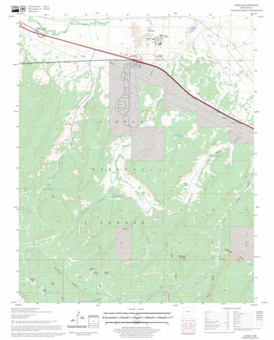 US Forest Service - Topo Ciniza, NM FSTopo Legacy digital map