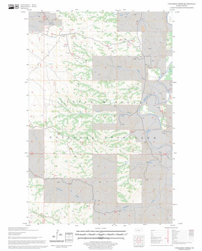 US Forest Service - Topo Cinnamon Creek, ND FSTopo Legacy digital map