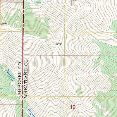 US Forest Service - Topo Cinnamon Peak, MT FSTopo Legacy digital map