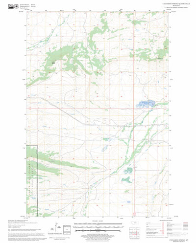 US Forest Service - Topo Cinnamon Spring, MT FSTopo Legacy digital map