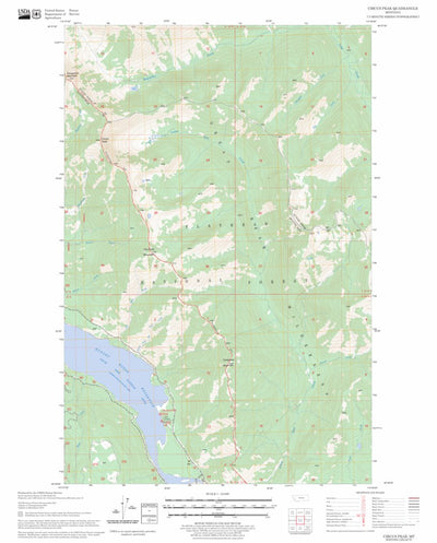 US Forest Service - Topo Circus Peak, MT FSTopo Legacy digital map