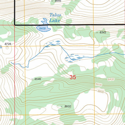 US Forest Service - Topo Cirque Lake, MT FSTopo Legacy digital map