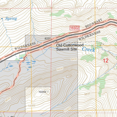 US Forest Service - Topo Cirque Peak, CA FSTopo Legacy digital map