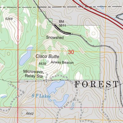 US Forest Service - Topo Cisco Grove, CA FSTopo Legacy digital map