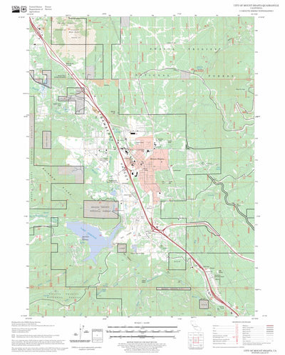 US Forest Service - Topo City of Mount Shasta, CA FSTopo Legacy digital map