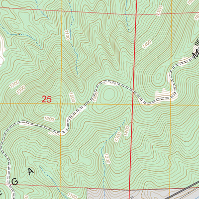 US Forest Service - Topo Clairmont Springs, AL FSTopo Legacy digital map