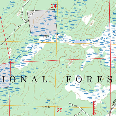 US Forest Service - Topo Clam Lake NE, WI FSTopo Legacy digital map