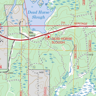 US Forest Service - Topo Clam Lake NE, WI FSTopo Legacy digital map