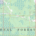 US Forest Service - Topo Clam Lake SE, WI FSTopo Legacy digital map