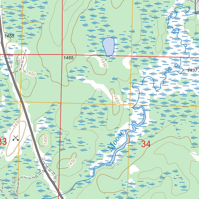 US Forest Service - Topo Clam Lake SE, WI FSTopo Legacy digital map
