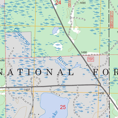US Forest Service - Topo Clam Lake, WI FSTopo Legacy digital map
