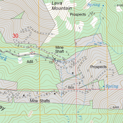 US Forest Service - Topo Clancy, MT FSTopo Legacy digital map