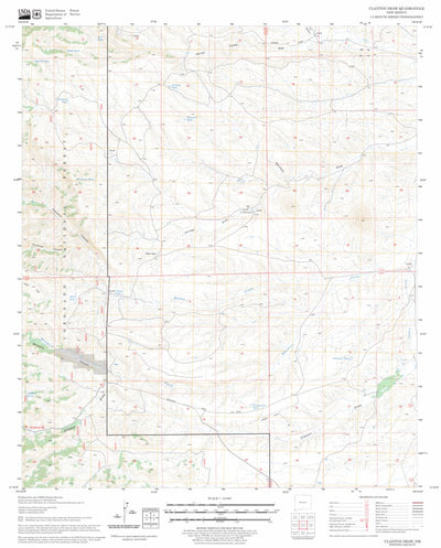 US Forest Service - Topo Clanton Draw, NM FSTopo Legacy digital map