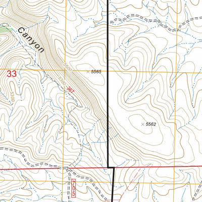 US Forest Service - Topo Clanton Draw, NM FSTopo Legacy digital map