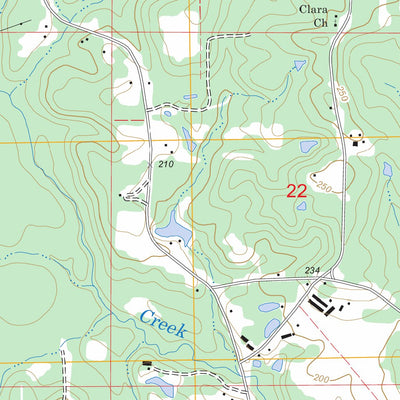 US Forest Service - Topo Clara, MS FSTopo Legacy digital map