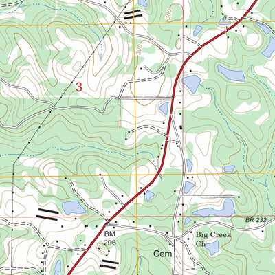US Forest Service - Topo Clara, MS FSTopo Legacy digital map