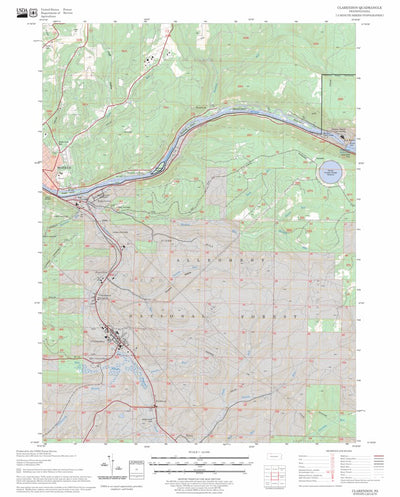 US Forest Service - Topo Clarendon, PA FSTopo Legacy digital map