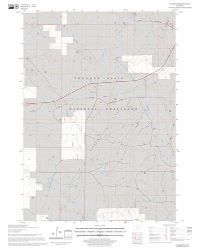 US Forest Service - Topo Clareton, WY FSTopo Legacy digital map