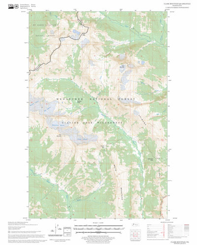 US Forest Service - Topo Clark Mountain, WA FSTopo Legacy digital map