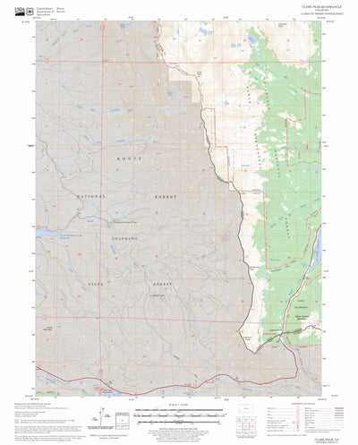 US Forest Service - Topo Clark Peak, CO FSTopo Legacy digital map
