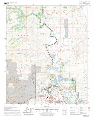 US Forest Service - Topo Clarkdale, AZ FSTopo Legacy digital map