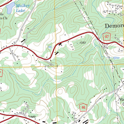 US Forest Service - Topo Clarkesville, GA FSTopo Legacy digital map