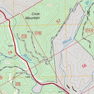 US Forest Service - Topo Clarkesville NE, GA FSTopo Legacy digital map