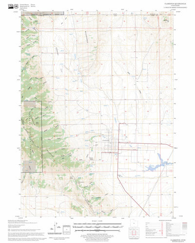 US Forest Service - Topo Clarkston, UT - ID FSTopo Legacy digital map