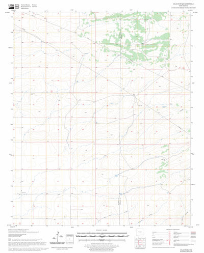 US Forest Service - Topo Claunch, NM FSTopo Legacy digital map