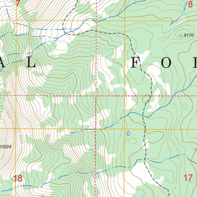 US Forest Service - Topo Clause Peak, WY FSTopo Legacy digital map