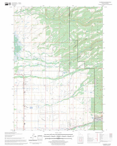US Forest Service - Topo Clawson, ID - WY FSTopo Legacy digital map