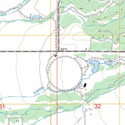 US Forest Service - Topo Clawson, ID - WY FSTopo Legacy digital map