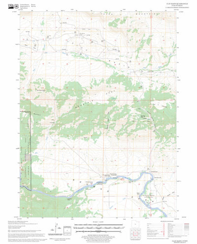 US Forest Service - Topo Clay Basin, UT - WY FSTopo Legacy digital map