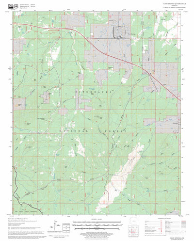 US Forest Service - Topo Clay Springs, AZ FSTopo Legacy digital map