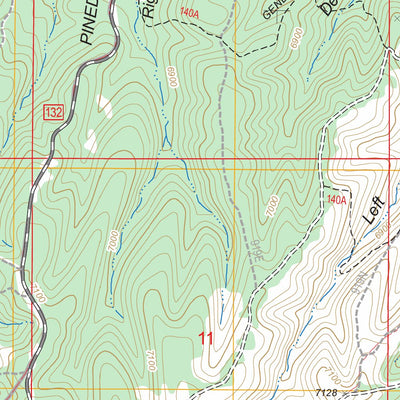 US Forest Service - Topo Clay Springs, AZ FSTopo Legacy digital map