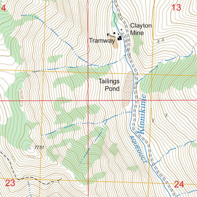 US Forest Service - Topo Clayton, ID FSTopo Legacy digital map