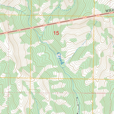 US Forest Service - Topo Clayton Mountain, WY FSTopo Legacy digital map
