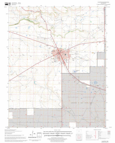 US Forest Service - Topo Clayton, NM FSTopo Legacy digital map