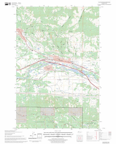 US Forest Service - Topo Cle Elum, WA FSTopo Legacy digital map