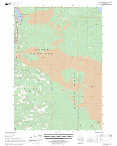 US Forest Service - Topo Clear Lake, OR FSTopo Legacy digital map