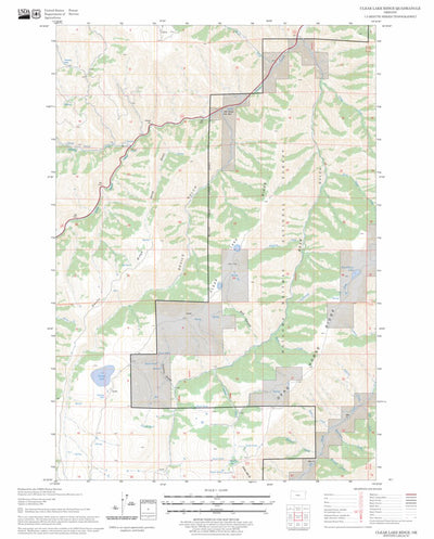 US Forest Service - Topo Clear Lake Ridge, OR FSTopo Legacy digital map