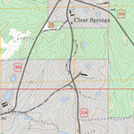 US Forest Service - Topo Clear Springs, MS FSTopo Legacy digital map