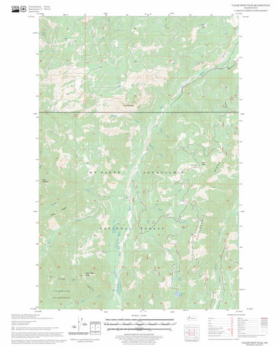 US Forest Service - Topo Clear West Peak, WA FSTopo Legacy digital map