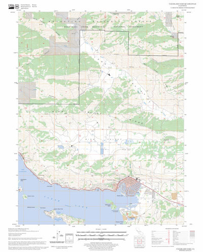 US Forest Service - Topo Clearlake Oaks, CA FSTopo Legacy digital map