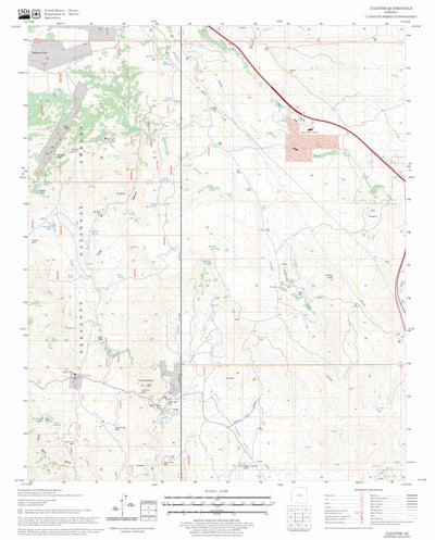 US Forest Service - Topo Cleator, AZ FSTopo Legacy digital map