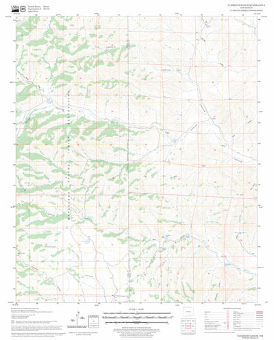 US Forest Service - Topo Clements Ranch, NM FSTopo Legacy digital map